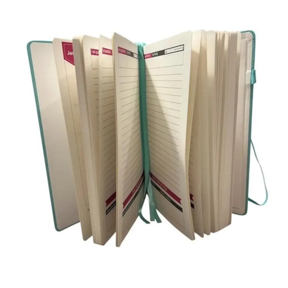 Starwhere faux leather soft hard cover journal, Teal